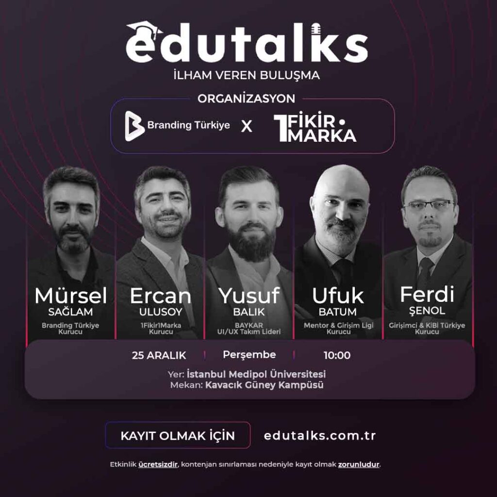 Edutalks İstanbul Medipol Üniversitesi Afiş