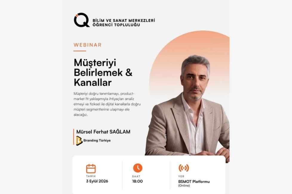 BİLSEM’deki Dijital Markalaşma Etkinliğinde Mürsel Ferhat Sağlam Konuşacak